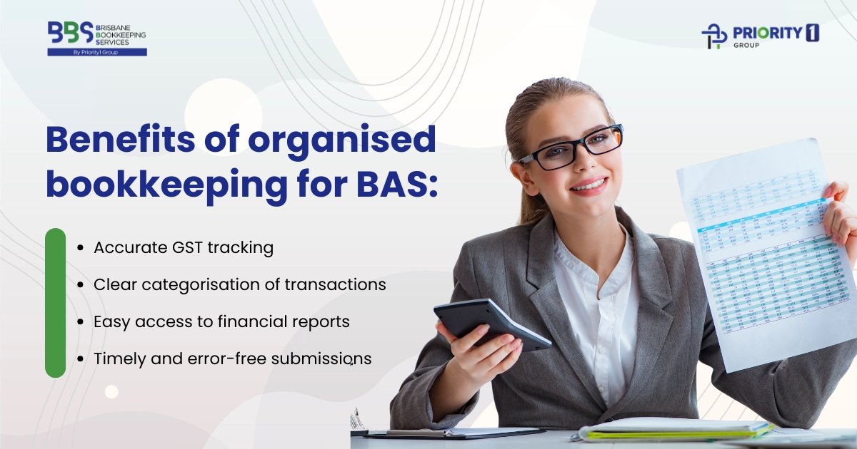 Benefits of organised bookkeeping for BAS